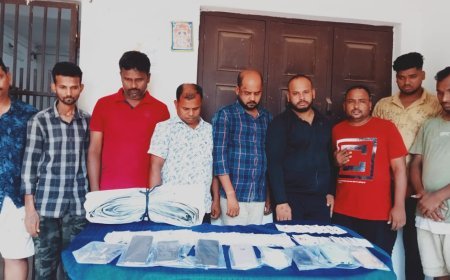 ଜୁଆ ଆଡ୍ଡାରେ ମଞ୍ଚେଶ୍ୱର ପୁଲିସର ଚଢ଼ାଉ ; ୯ ଗିରଫ