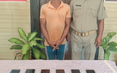 ଲୁଟେରା ଗିରଫ ; ୬ ମୋବାଇଲ ଓ ଟଙ୍କା ଜବତ