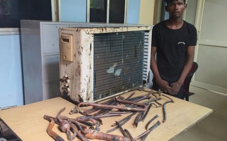 ସୋରୁମରୁ ଏସି ମେସିନ ଚୋରି ; ଲୁଟେରା ଗିରଫ