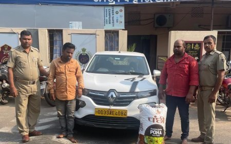 ଦୁଇ ବେପାରୀ ଗିରଫ ; ୧୭ କେଜି ଗଞ୍ଜେଇ ଜବତ