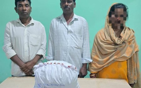 ୩ କେଜି ଗଞ୍ଜେଇ ଜବତ ; ତିନି ଗିରଫ