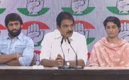 କଂଗ୍ରେସରେ ସାମିଲ ହେଲେ ଭିନେଶ ଓ ବଜରଙ୍ଗ