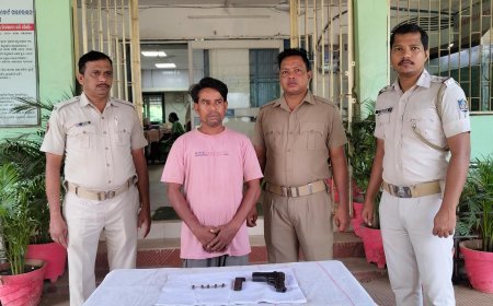 ପଡୋଶିଙ୍କୁ ବନ୍ଧୁକ ଦେଖାଇ ଧମକ - ଅଭିଯୁକ୍ତ ଗିରଫ