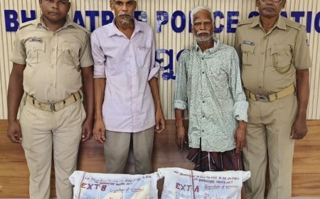 ଦୁଇ ବେପାରୀ ଗିରଫ ; ୫ କେଜି ଗଞ୍ଜେଇ ଜବତ