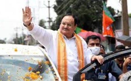 ଭୁବନେଶ୍ୱରରେ  ପହଞ୍ଚିଲେ ଜେ ପି  ନଡ୍ଡା