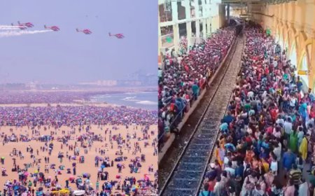 ଏୟାର ସୋ’ ବେଳେ ଅଘଟଣ :  ରୁନ୍ଧି ହୋଇ ଚାଲିଗଲା ୪ ଜୀବନ