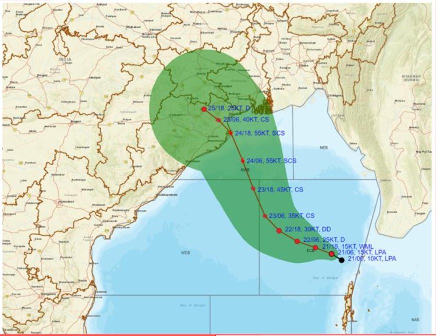 ପାରାଦୀପରୁ ୭୦୦ କିଲୋମିଟର ଦୂରରେ ଅଛି ବାତ୍ୟା