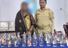 କବାଡିଆ ଦୋକାନରେ ମଦ କାରବାର; ମହିଳା ଗିରଫ