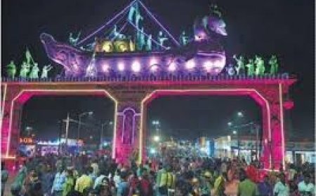 ବାଲିଯାତ୍ରା ପାଇଁ ସଜେଇ ହେଉଛି ମେଳା ପଡ଼ିଆ