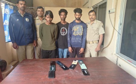 ୩ ଲୁଟେରା ଗିରଫ; ୧୦ ମୋବାଇଲ ଜବତ