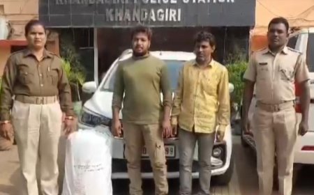 ୨ ବେପାରୀ ଗିରଫ, କାର ଓ ୨୧ କେଜି ଗଞ୍ଜା ଜବତ