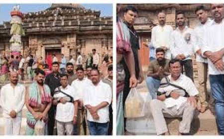 ଲିଙ୍ଗରାଜ ମନ୍ଦିରରେ ଫଟୋ ଉଠାଇ ଅଡୁଆରେ ପିସିସି ସଭାପତି