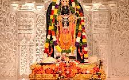 ରାମନବମୀ  : ସୂର୍ଯ୍ୟ କିରଣରେ ଶ୍ରୀରାମଲାଲାଙ୍କ ଅଭିଷେକ