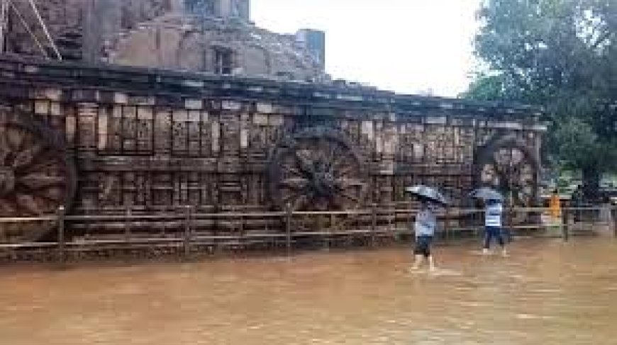 କୋଣାର୍କ ମନ୍ଦିର ପରିସରରେ ଜଳମଗ୍ନ