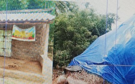 ଆବାସ ଘରେ ଚାଲିଛି ସାର ଦୋକାନ; ପଲିଥିନ ତଳେ କଟୁଛି ଜୀବନ