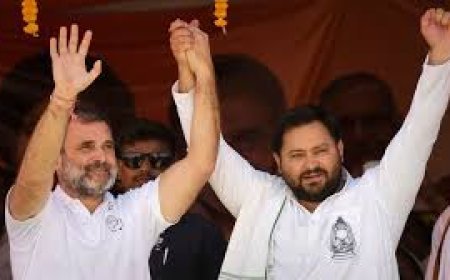 ରାହୁଲଙ୍କ ଉପସ୍ଥିତିରେ ତେଜସ୍ବୀ  ନିଜକୁ  ଘୋଷଣା କଲେ ମୁଖ୍ୟମନ୍ତ୍ରୀ ପ୍ରାର୍ଥୀ