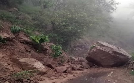 ‘ମୋନ୍ଥା’ ପ୍ରଭାବ : ରାୟଗଡା କାଶୀନଗରରେ ଭୂସ୍ଖଳନ