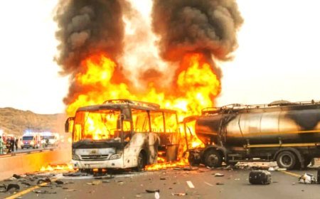 ସାଉଦିରେ ଜଳିଗଲା ତୀର୍ଥଯାତ୍ରୀ ବସ୍‌  : ହାଇଦ୍ରାବାଦ୍‌ର ୪୫ ଜୀବନ୍ତ ଦଗ୍ଧ 