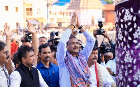 ଭୁବନେଶ୍ୱରରେ ଧର୍ମେନ୍ଦ୍ରଙ୍କୁ ଭବ୍ୟ ସ୍ୱାଗତ