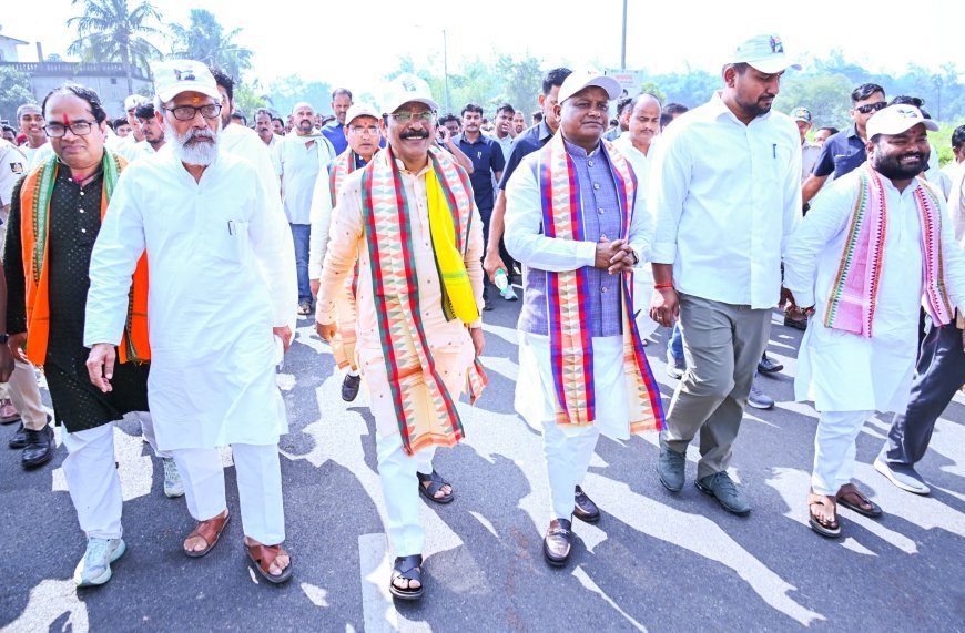 ‘ନୀଳଗିରି ଜନଶକ୍ତି ଓ ଲୋକତନ୍ତ୍ରର ସ୍ପନ୍ଦନ’  : ନୀଳଗିରି ଠାରୁ ମିତ୍ରପୁର ଯାଏଁ ଏକତା ପଦଯାତ୍ରା