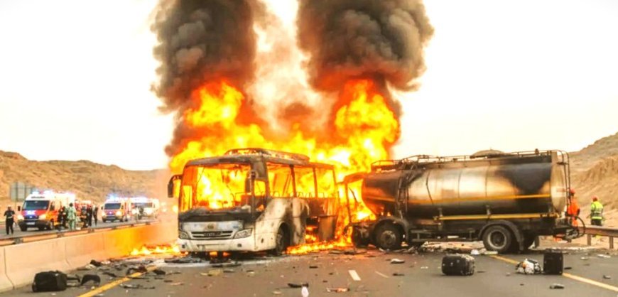 ସାଉଦିରେ ଜଳିଗଲା ତୀର୍ଥଯାତ୍ରୀ ବସ୍‌  : ହାଇଦ୍ରାବାଦ୍‌ର ୪୫ ଜୀବନ୍ତ ଦଗ୍ଧ 