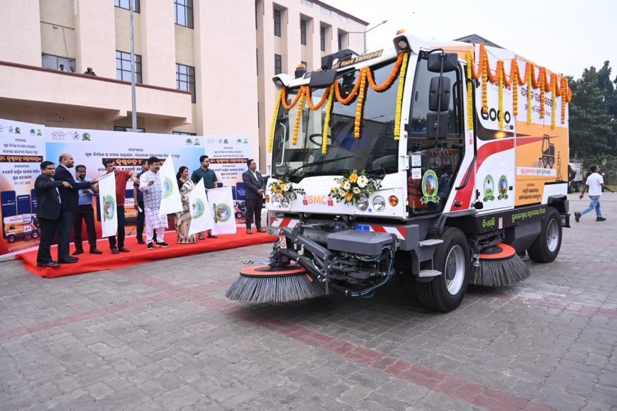 ନୂତନ ଯାନ୍ତ୍ରିକ ସଫେଇ ଯାନର ଶୁଭାରମ୍ଭ  : ବିଏମ୍‌ସି ଆଖପାଖ ପଞ୍ଚାୟତ ଅଞ୍ଚଳରେ ହେବ ଯାନ୍ତ୍ରିକ ସଫେଇ