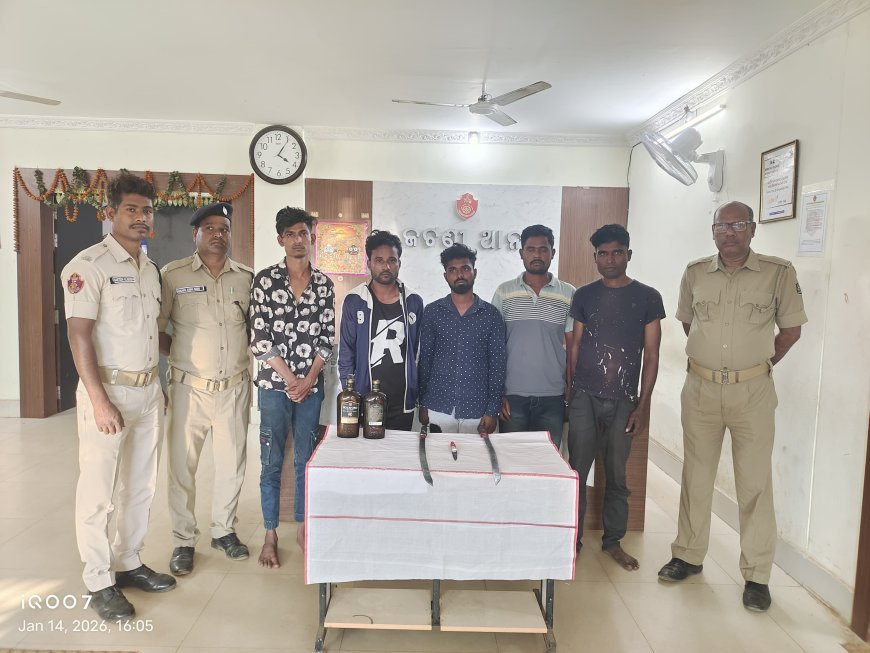 ପାଟ୍ରୋଲିଂ ବେଳେ ଧରାପଡିଲେ ୫ ଡକାୟତ